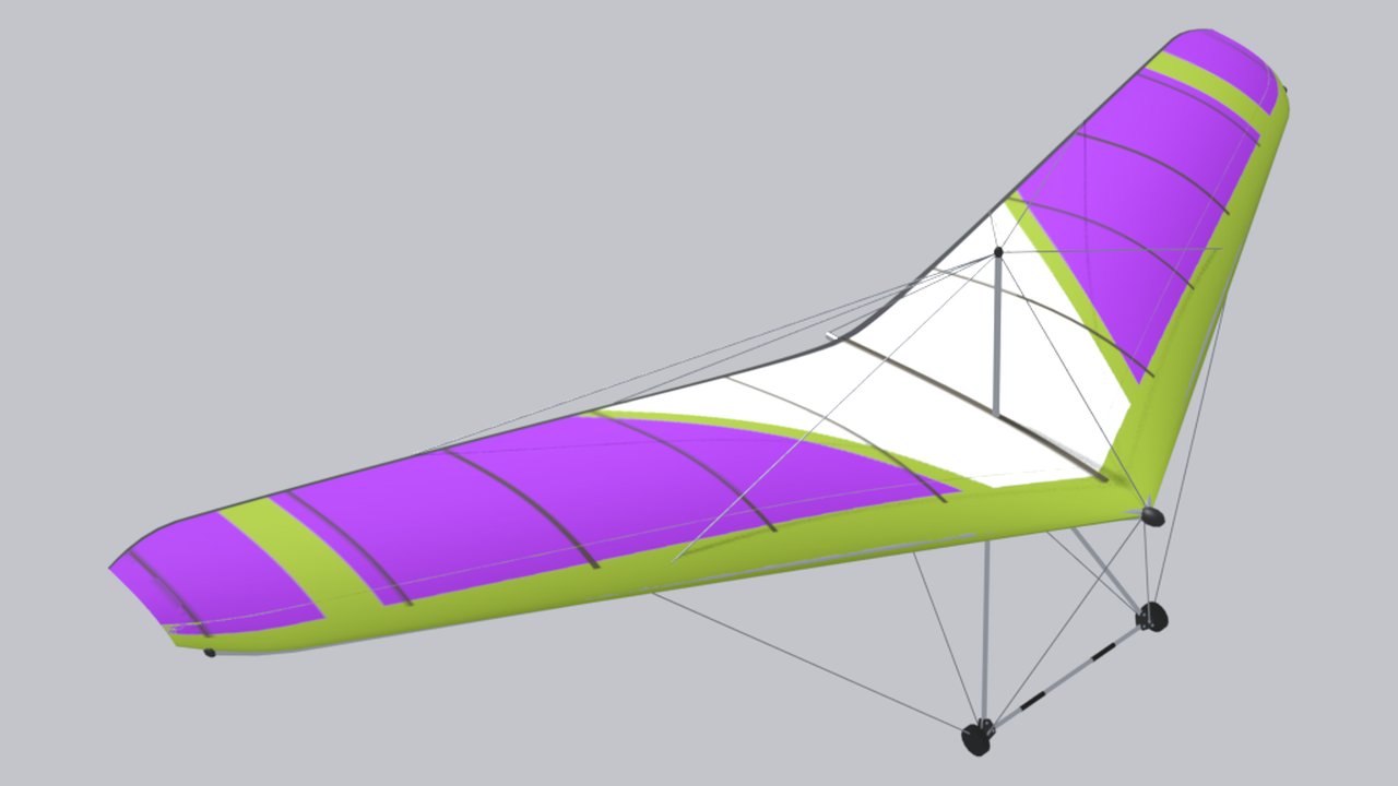 Модель Delta Flugschule Condor FLEX в игре (рендер Blender)