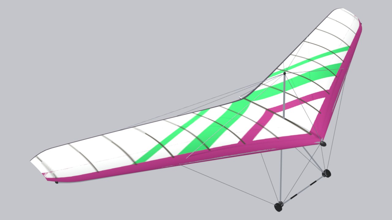 Модель Flugsport Skypoint Funky 15 в игре (рендер Blender)