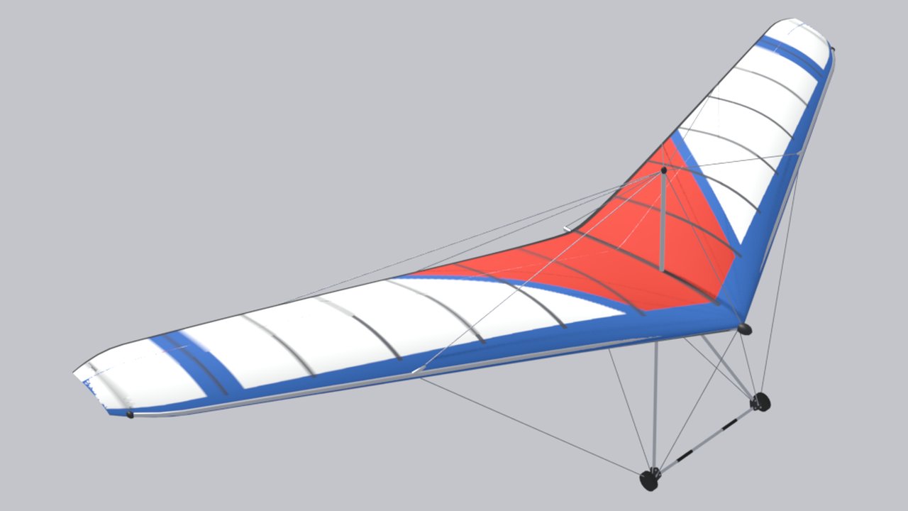 Модель Flugsport Skypoint Space 14 в игре (рендер Blender)
