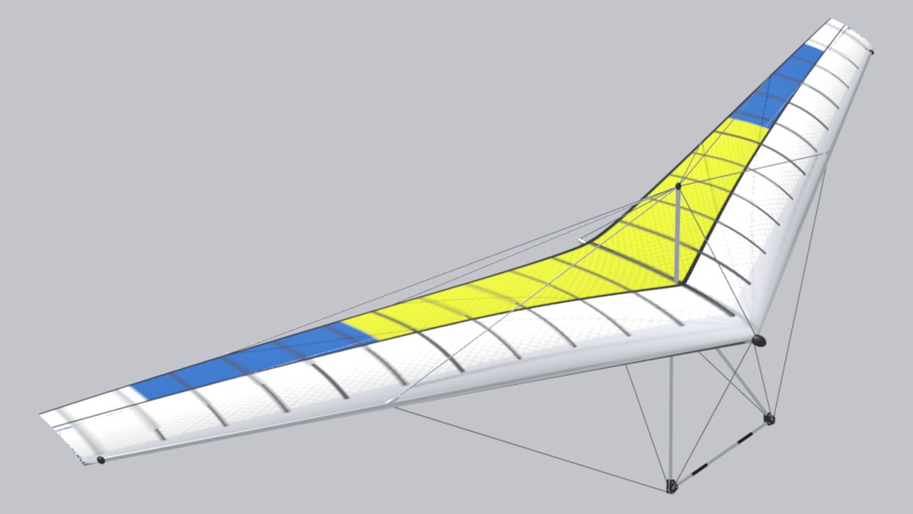 Модель Wills Wing Cross Country 155 в игре (рендер Blender)