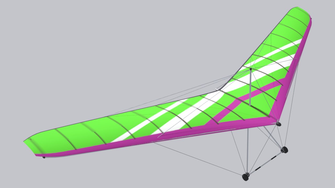 Модель Wills Wing Spectrum 165 в игре (рендер Blender)