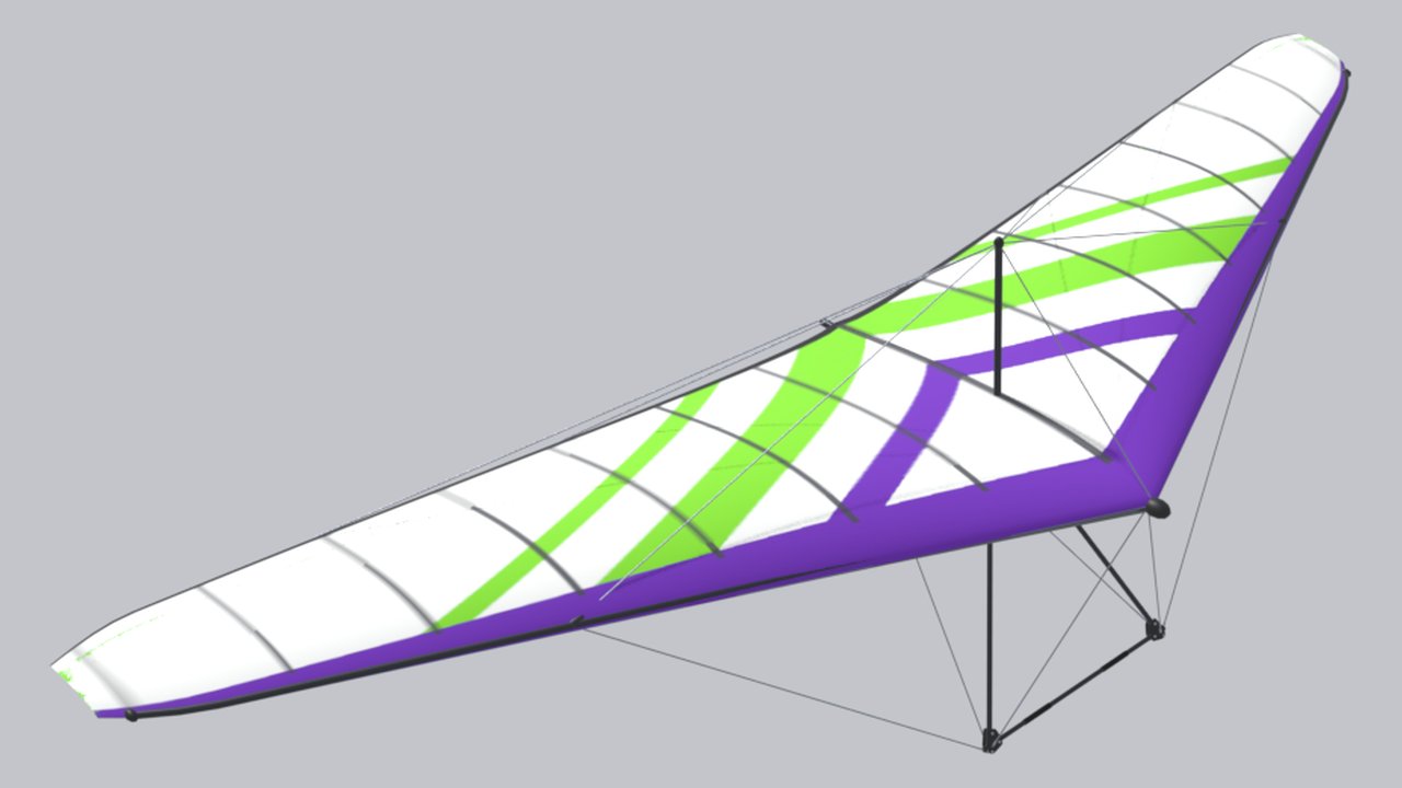 Модель Wills Wing Sport 3 155 в игре (рендер Blender)