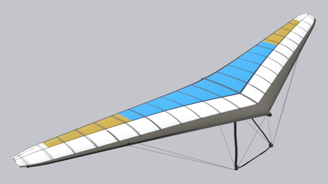 Модель Wills Wing Talon 150 в игре (рендер Blender)