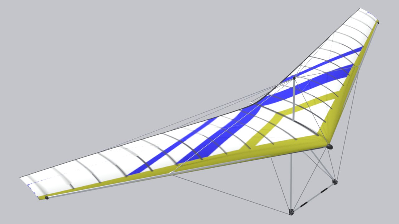 Модель Wills Wing Ultra Sport 147 в игре (рендер Blender)